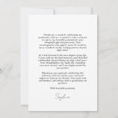 Merci photo de script moderne simple (Dos)