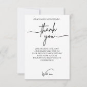 Merci photo de typographie noir et blanc moderne  (Dos)