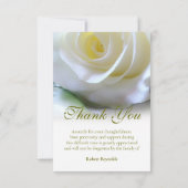 Merci photo des funérailles de la Rose blanche (Dos)