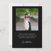 Merci photo Double Arc noir Graduation (Dos)