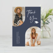 Merci photo Double Arch Navy Blue Graduation (Debout devant)