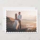 Merci photo du Mariage de cadre orné imprimé (Devant)