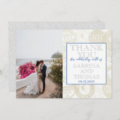 Merci photo du Mariage de Grèce blanche (Devant / Derrière)