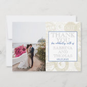 Merci photo du Mariage de Grèce blanche (Devant)