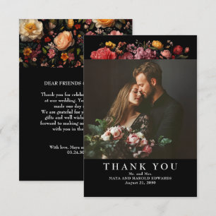 Merci photo du Mariage de la flore noire