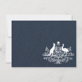 Merci photo du Mariage de la Marine Blue Australie (Dos)