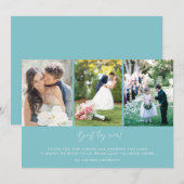 Merci photo du meilleur Mariage du jour au bleu de (Devant / Derrière)