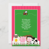 Merci Photo Farm Flat Invitation (Dos)