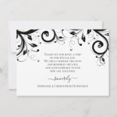 Merci photo Festive Noir et Blanc (Dos)