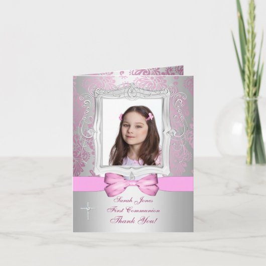 Merci photo fille Communion (Devant)