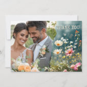 Merci photo Fleur sauvage Boho Mariage (Devant)