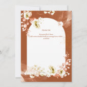 Merci photo floral en terre cuite moderne (Dos)