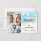 Merci Photo Funéraire Sympathie Grief Carte de per (Devant)