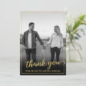 Merci photo Gold Frame personnalisé (Debout devant)