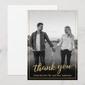 Merci photo Gold Frame personnalisé (Devant / Derrière)