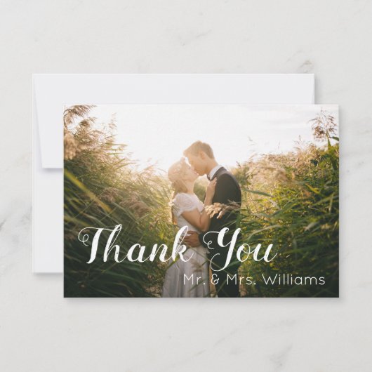 Merci photo mariage (Devant)