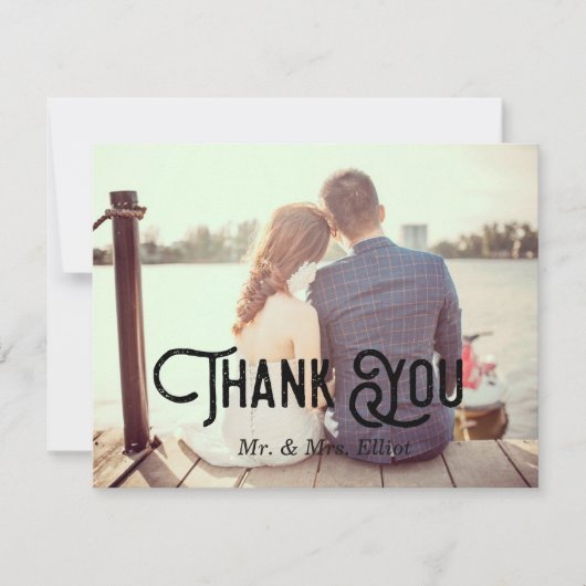 Merci photo mariage (Devant)