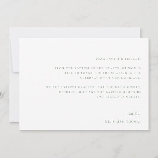 Merci photo mariage (Dos)