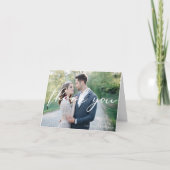 Merci photo Mariage à écran blanc chic (Devant)