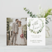 Merci photo mariage avec noms (Debout devant)