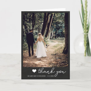 Merci photo Mariage Chalkboard Couple   Script