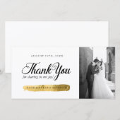 Merci photo Mariage classique (Devant / Derrière)