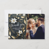 Merci photo Mariage de la couronne d'or blanc (Devant)