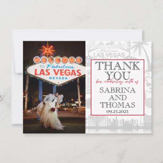 Merci photo Mariage de Red Las Vegas (Devant)