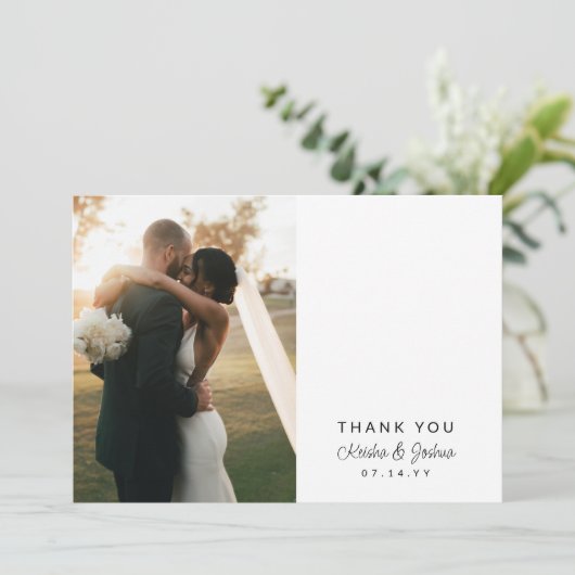 Merci photo Mariage de script romantique (Debout devant)