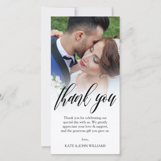 Merci photo Mariage de superposition de script noi (Devant)