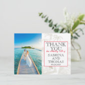 Merci photo Mariage des Maldives rouges (Debout devant)