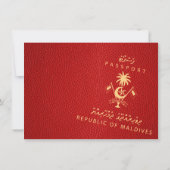 Merci photo Mariage des Maldives rouges (Dos)