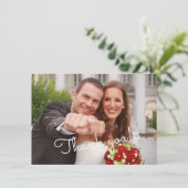 Merci photo Mariage en bois des tournesols moderne (Debout devant)