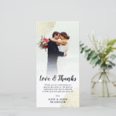 Merci photo Mariage en dentelle d'or Faux (Debout devant)