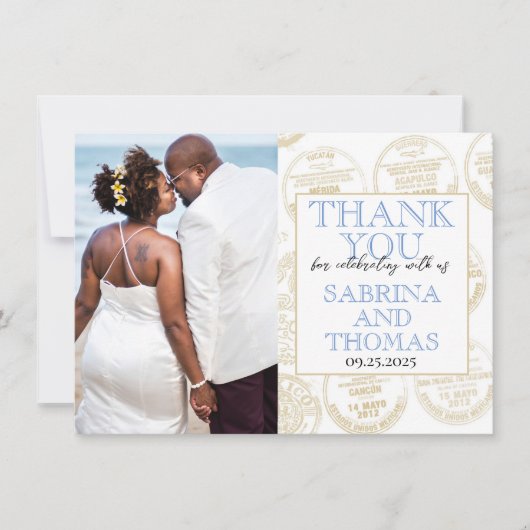 Merci photo Mariage Ivory Mexico (Devant)