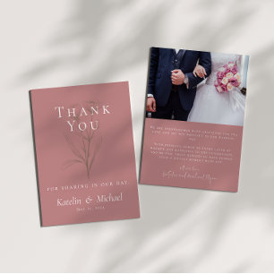 Merci photo Mariage Mauve