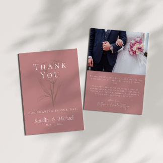 Merci photo Mariage Mauve