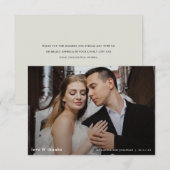 Merci photo Mariage moderne (Devant / Derrière)