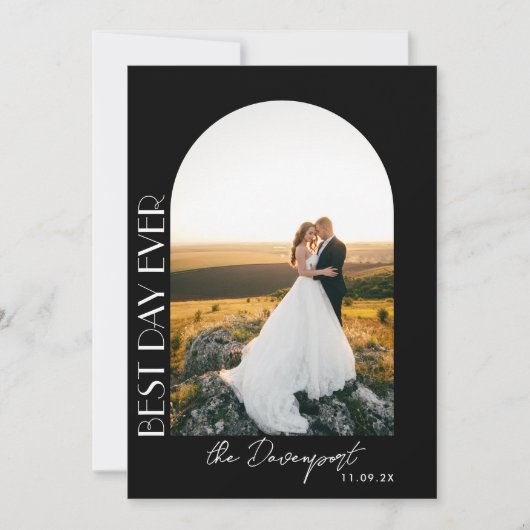 Merci photo Mariage noir (Devant)