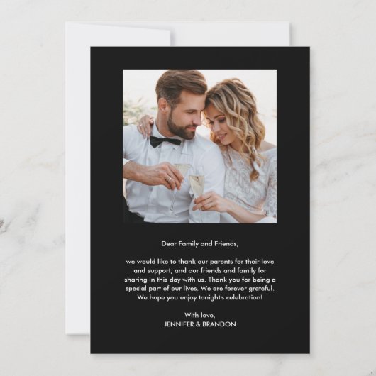 Merci photo Mariage noir (Dos)