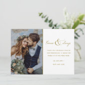 Merci photo Mariage pour toujours et toujours or (Debout devant)