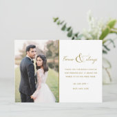 Merci photo Mariage pour toujours et toujours or (Debout devant)