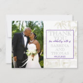 Merci photo Mariage Purple Bahamas (Devant)