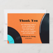 Merci photo Mariage Retro Vinyl Record (Devant)