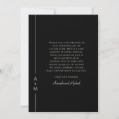 Merci photo Mariage simple et élégant (Dos)