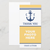 Merci photo marine jaune et bleu (Devant / Derrière)