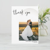 Merci photo minimaliste de l'arc Mariage (Debout devant)