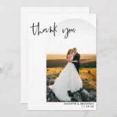 Merci photo minimaliste de l'arc Mariage (Devant / Derrière)