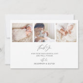 Merci photo moderne Faire-part de naissance nouvea (Dos)