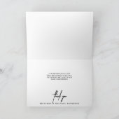 Merci photo moderne Lettré à la main Dusty Blue (Intérieur)